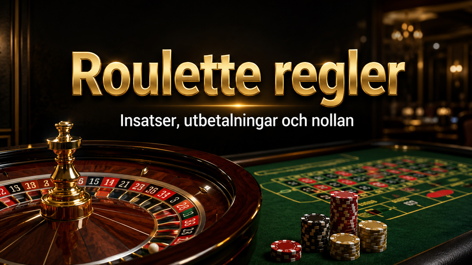 Roulette regler - insatser, utbetalningar och nollan